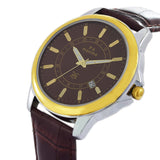 Maxima GOLD Men Brown Dial Analogue Watch - 47781LMGT