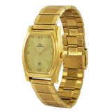 Maxima GOLD Men Gold Dial Analogue Watch - 47800CMGY