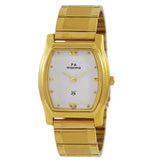 Maxima GOLD Men White Dial Analogue Watch - 47801CMGY