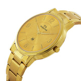 Maxima GOLD Men Gold Dial Analogue Watch - 48210CMGY