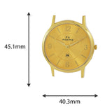 Maxima GOLD Men Gold Dial Analogue Watch - 48210CMGY