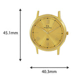 Maxima GOLD Men Gold Dial Analogue Watch - 48211CMGY