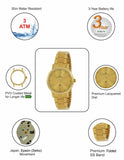 Maxima GOLD Women Gold Dial Analogue Watch - 48231CMLY