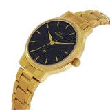 Maxima GOLD Women Black Dial Analogue Watch - 48234CMLY