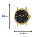 Maxima GOLD Women Black Dial Analogue Watch - 48234CMLY