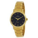 Maxima GOLD Women Black Dial Analogue Watch - 48234CMLY