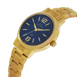 Maxima GOLD Women Blue Dial Analogue Watch - 48235CMLY