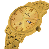 Maxima GOLD Men Gold Dial Analogue Watch - 49722CMGY