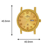 Maxima GOLD Men Gold Dial Analogue Watch - 49722CMGY