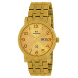 Maxima GOLD Men Gold Dial Analogue Watch - 49722CMGY