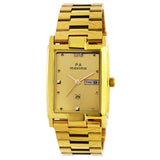 Maxima GOLD Men Gold Dial Analogue Watch - 50990CMGY