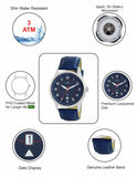 Maxima ATTIVO Men Blue Dial Analogue Watch - 51880LAGI