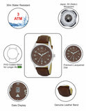 Maxima ATTIVO Men Brown Dial Analogue Watch - 51881LAGI