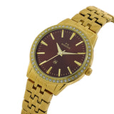 Maxima GOLD Women Brown Dial Analogue Watch - 52443BALY