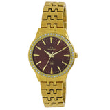 Maxima GOLD Women Brown Dial Analogue Watch - 52443BALY