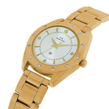 Maxima GOLD Women Silver Dial Analogue Watch - 52760CMLY