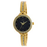 Maxima GOLD Women Black Dial Analogue Watch - 52822BMLY