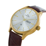 Maxima GOLD Men Silver Dial Analogue Watch - 54234LMGY