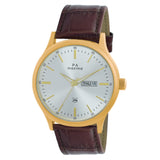 Maxima GOLD Men Silver Dial Analogue Watch - 54234LMGY