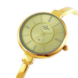 Maxima GOLD Women Beige Dial Analogue Watch - 54730BALY