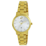 Maxima GOLD Women Silver Dial Analogue Watch - 55120CMLY