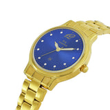 Maxima GOLD Women Blue Dial Analogue Watch - 55121CMLY