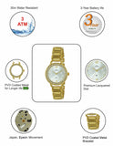 Maxima GOLD Women Silver Dial Analogue Watch - 55440BMLY