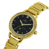 Maxima GOLD Women Black Dial Analogue Watch - 55441BMLY