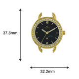 Maxima GOLD Women Black Dial Analogue Watch - 55441BMLY