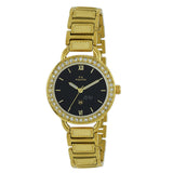 Maxima GOLD Women Black Dial Analogue Watch - 55441BMLY