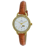 Maxima GOLD Women White Dial Analogue Watch - 55442LMLY