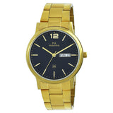 Maxima GOLD Men Black Dial Analogue Watch - 55563CMGY