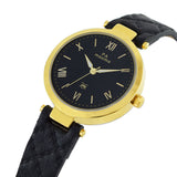 Maxima GOLD Women Black Dial Analogue Watch - 55851LMLY