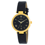 Maxima GOLD Women Black Dial Analogue Watch - 55851LMLY