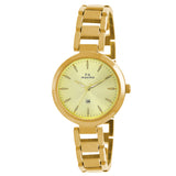 Maxima GOLD Women Gold Dial Analogue Watch - 55853BMLY
