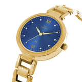 Maxima GOLD Women Blue Dial Analogue Watch - 55858BMLY