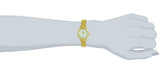 Maxima GOLD Women White Dial Analogue Watch - 56100CMLY