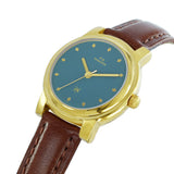 Maxima GOLD Women Blue Dial Analogue Watch - 57581LMLY