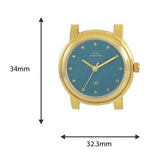 Maxima GOLD Women Blue Dial Analogue Watch - 57581LMLY