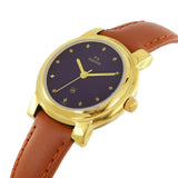 Maxima GOLD Women Brown Dial Analogue Watch - 57583LMLY