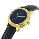 Maxima GOLD Women Blue Dial Analogue Watch - 57584LMLY