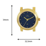 Maxima GOLD Women Blue Dial Analogue Watch - 57584LMLY