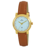 Maxima GOLD Women Blue Dial Analogue Watch - 57585LMLY