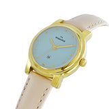 Maxima GOLD Women Blue Dial Analogue Watch - 57586LMLY