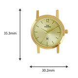 Maxima E-CO Women Gold Dial Analogue Watch - 57861LMLY