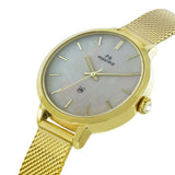 Maxima GOLD Women Silver Dial Analogue Watch - 58110CMLY