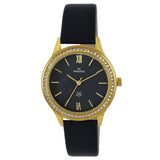 Maxima GOLD Women Black Dial Analogue Watch - 58130LMLY