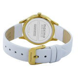 Maxima GOLD Women White Dial Analogue Watch - 58131LMLY