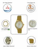 Maxima GOLD Women Gold Dial Analogue Watch - 58132LMLY