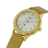 Maxima GOLD Women Gold Dial Analogue Watch - 58132LMLY